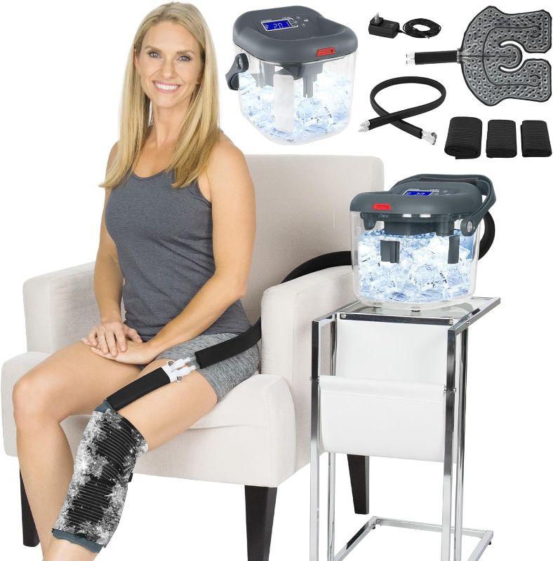 Photo 1 of Vive Ice Therapy Machine Replacement Pads - Flexible Ergonomic Reusable Padding for Cold Therapy - Pain Relief System - Knee, Shoulder, Ankle, and Hip Adjustable Device (Ice Therapy Machine)