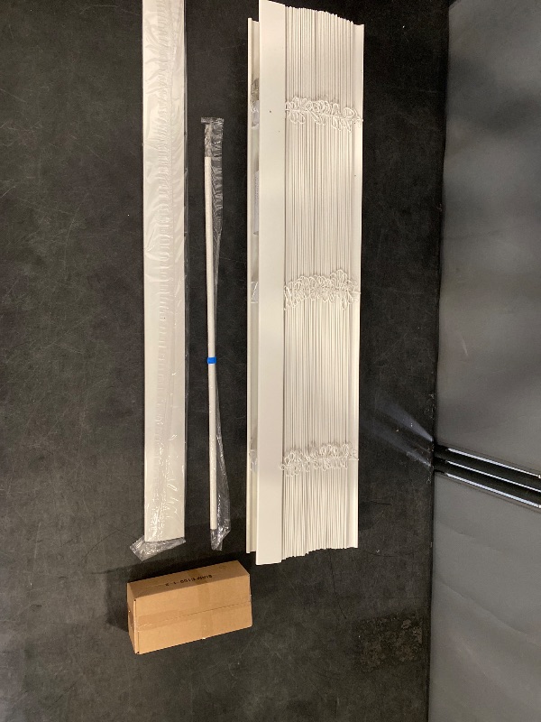 Photo 1 of LEVOLOR Basics Cordless Light Filtering Faux Wood Blinds, Easy to Install 2” Blinds for Windows, Timeless Look, Fits up to 34” Width and 64” Length, Home Solution for Any Space or Room.