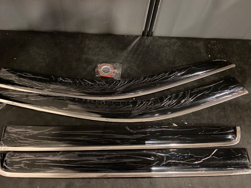 Photo 1 of Window Visors Rain Guards for 2019-2025 Chevy Silverado/GMC Sierra 1500 Crew Cab, Out-Channel Window Vent Wind Deflectors Visors Shades for 20-25 Silverado/Sierra 2500HD 3500HD Crew Cab