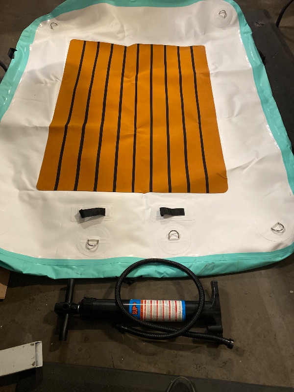 Photo 1 of Inflatable Floating Dock Platform for Lake Sea Swimming Pool Water Boat 6ft/8ft/10ft Raft Island Floats with Storage Bag
