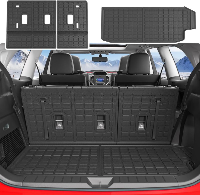 Photo 1 of 7&8 Seats Cargo Mat Compatible with 2019-2024 Subaru Ascent Trunk Liner Trunk Mat Backrest Cargo Liner Replacement for 2019-2024 Subaru Ascent Accessories