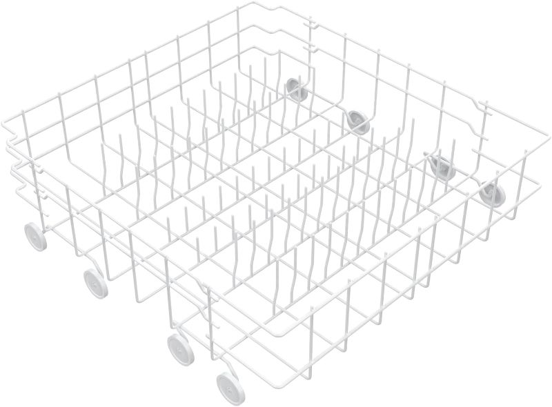 Photo 1 of UPGRADED 808602302 Dishwasher Lower Rack Replacement Compatible with Frigidaire,Kenmore Dishwasher Bottom Rack with 154174501 Wheels Replace 154432602 154432601 154319706 Dishwasher Racks (White)
