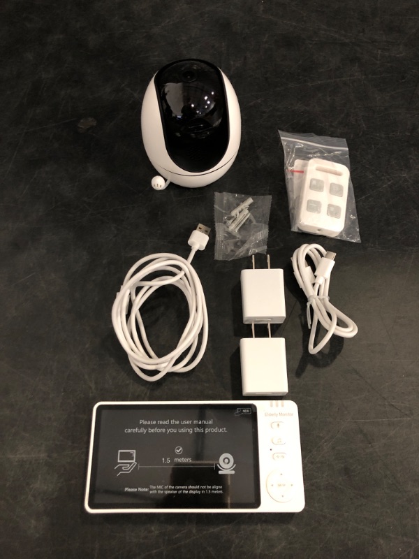 Photo 1 of Elderly Monitors with Camera and Audio, Two-Way Talk Room Monitors for Elderly, Med Reminder Camera for Elderly Monitoring, Baby Monitors for Elderly Care and Caregivers, Video Monitor for Elderly