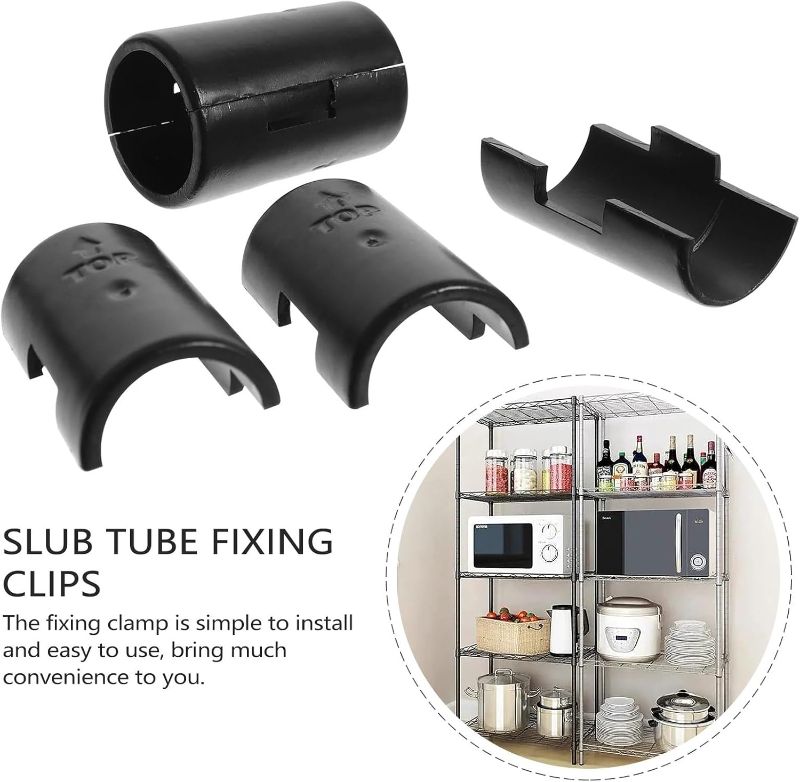 Photo 1 of Wire Shelf Clips 250 Pairs Wire Shelf Clips Plastic Lock Brackets Fixing Clamps Fasteners Post Sleeves Shelving Accessories Hardware Home