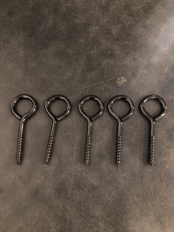 Photo 1 of 10 Pcs 3-1/4" #18 Stainless Steel Eye Bolts – Heavy-Duty 304 Anti-Rust Self-Tapping Eye Lag Screws for Wood, Securing Cables & Wires, Indoor & Outdoor Use