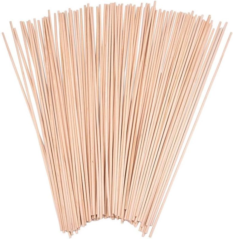 Photo 1 of eBoot 100 Pack 1/8 x 12 Inch Unfinished Natural Wooden Craft Dowel Rods Sticks for Crafting and DIY