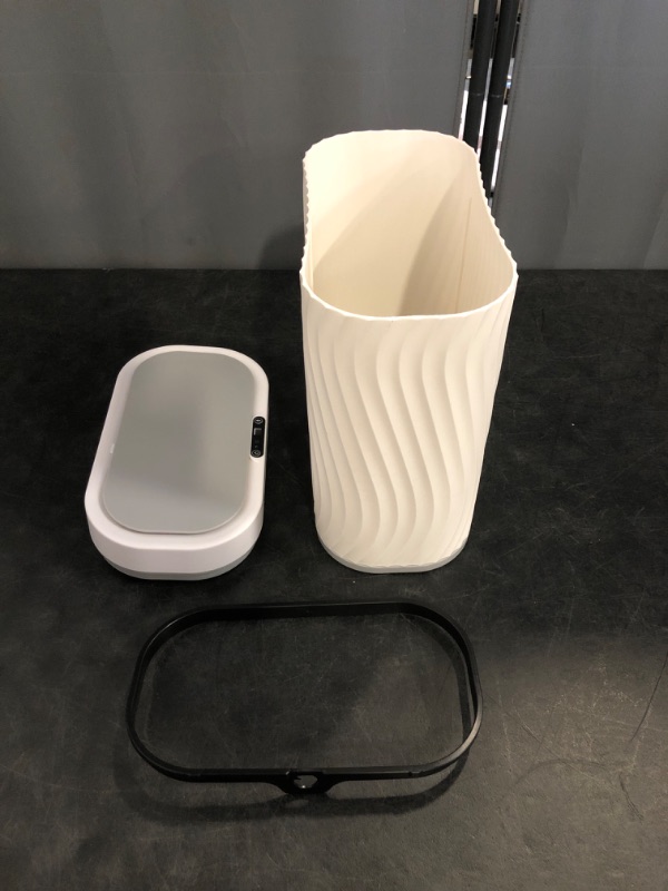 Photo 1 of Bathroom Trash can with Automatic Touchless Lid, 2.6 Gallon Motion Sensor Small Garbage Can, Slim Waterproof Smart Trash Bin for Bedroom, Office, Living Room