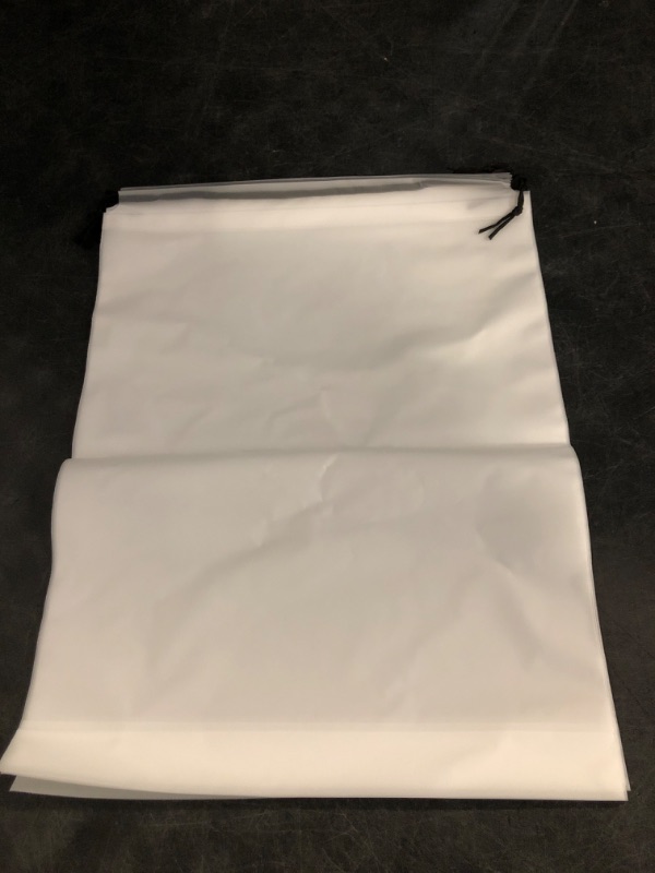 Photo 1 of Waterproof Travel Drawstring Shoe Bags for Packing, Storage, Travel Essentials for Men and Women, 15.7 x 11.8 inches, Clear, 5 pieces