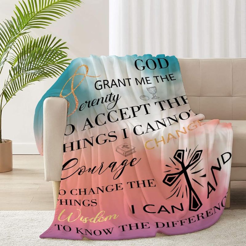 Photo 1 of ARAHANT Sympathy Christian Inspirational Prayer Blanket, Flannel, Soft and Comfortable, Suitable for Sofa, Living Room, Bedroom, Good Gift Choice, 60" x 50" for Teen