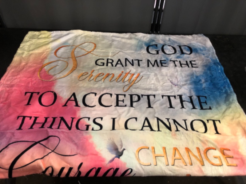 Photo 1 of ARAHANT Sympathy Christian Inspirational Prayer Blanket, Flannel, Soft and Comfortable, Suitable for Sofa, Living Room, Bedroom, Good Gift Choice, 60" x 50" for Teen