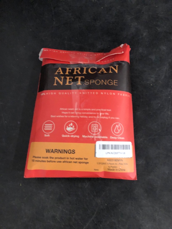 Photo 1 of UJFQBH 3 Pieces African Bath Sponge African Net Long Net Bath Sponge Exfoliating Shower Body Scrubber Back Scrubber Skin Smoother,Great for Daily Use (Pink,Yellow,Purple)