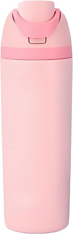 Photo 1 of Generic Insulated stainless steel kettle with straw, ideal for sports and travel, BPA-free (pink), Same capacity
