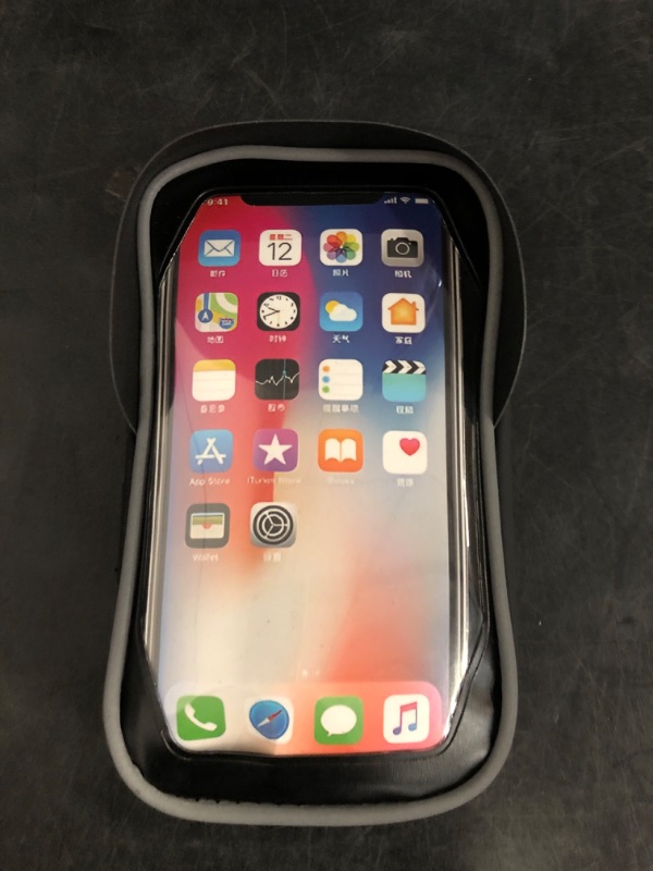 Photo 1 of Bike Phone Handlebar Bag Holder Bike Phone Holder Waterproof Bike Bag with Sun-Visor Rain Cover, TPU Touch Screen, Handlebar Mount Bicycle Phone Front Frame Bag Bike Phone Mount for Bike