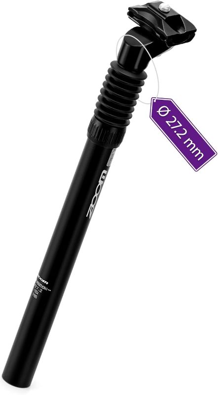 Photo 1 of Zoom Bike Suspension Seatpost: 27.2/30.9/31.6 x 350 mm Shock Absorber Damper Bicycle Seat Post for E-Bike MTB BMX