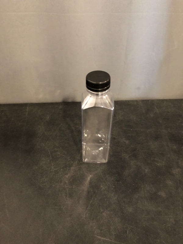 Photo 1 of 24 Pack 14oz Plastic Juice Bottles with Caps, 400ml Clear Plastic Sensory Bottles with Leakproof Lids, Reusable Empty Juice Smoothie Containers