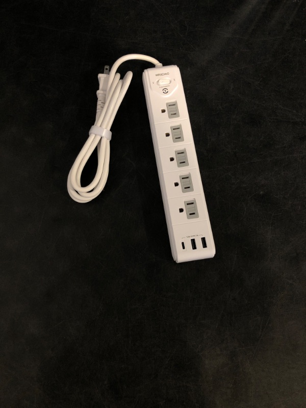 Photo 1 of 2 Prong Power Strip, WRXDMC 2 Prong to 3 Prong Outlet Adapter, 5ft Extension Cord with Polarized Plug, 