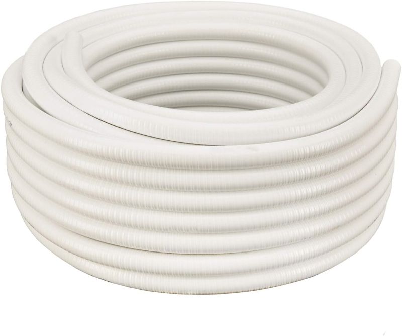 Photo 1 of White Schedule 40 Flexible PVC Pipe, Hose, Tubing for Pools, Spas and Water Gardens