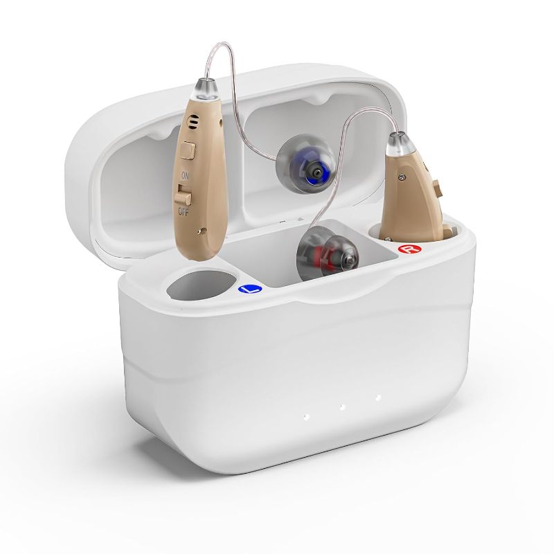Photo 1 of Hearing Aids for Seniors, HILGREK Rechargeable Hearing Aids for People with Hearing Loss, Hearing Amplifiers Devices with Noise Reduction, Easy to Operate, Clear Sound