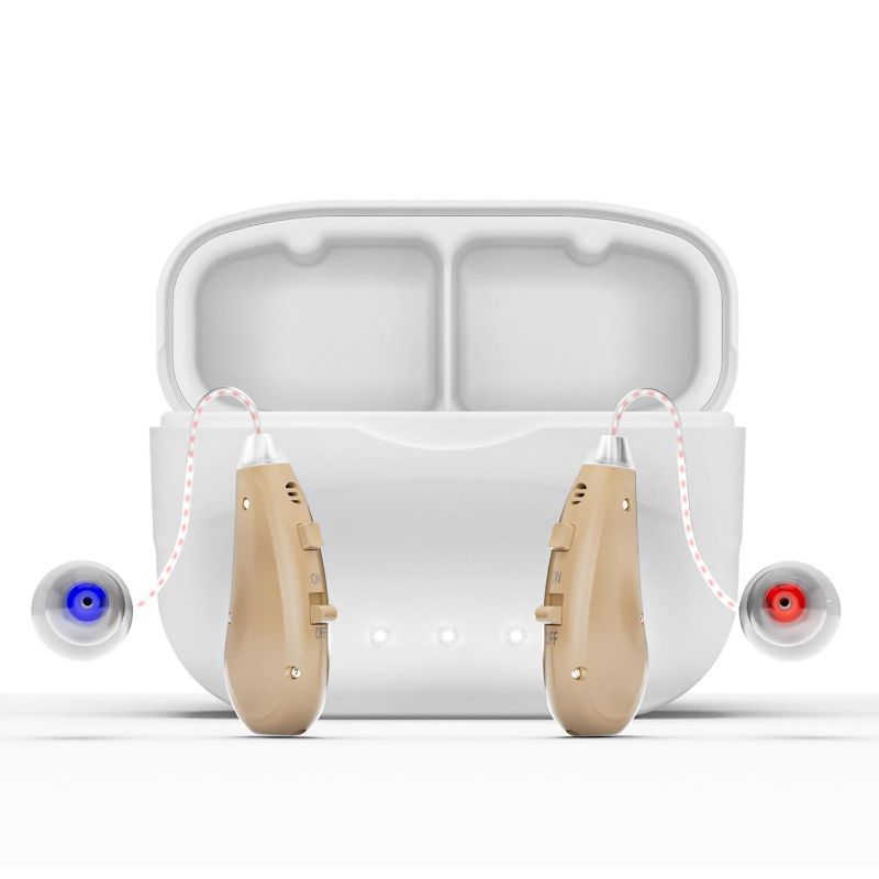 Photo 1 of Hearing Aids for Seniors, HILGREK Rechargeable Hearing Aids for People with Hearing Loss, Hearing Amplifiers Devices with Noise Reduction, Easy to Operate, Clear Sound