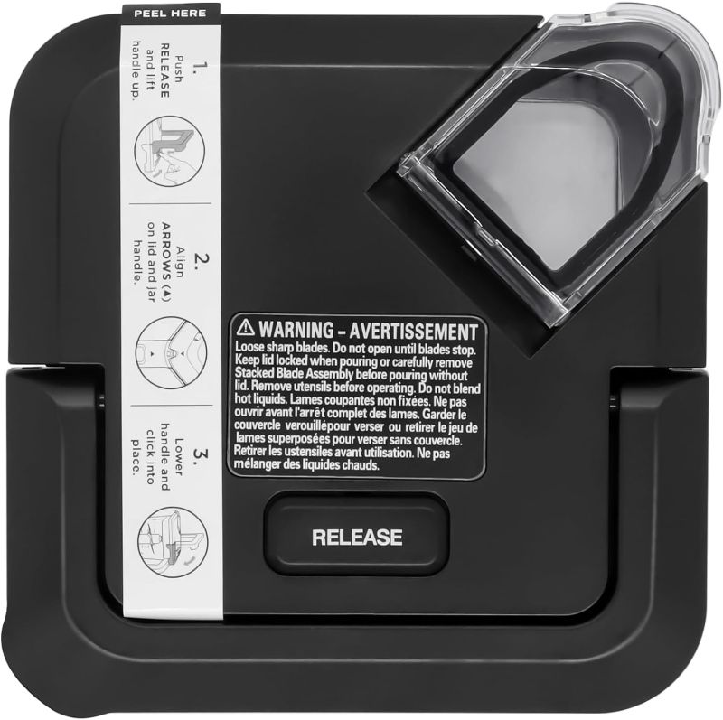Photo 1 of Locking Lid Replacement Compatible with Ninja BL610 BN751 Blender 72oz XL Pitchers New Model, Replacement Newer Square Top Cover for Ninja