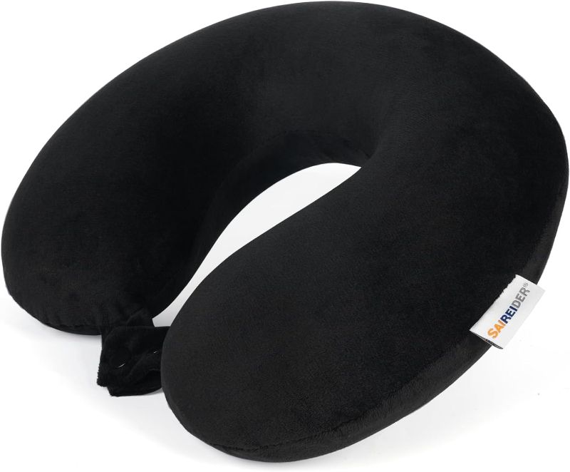 Photo 1 of Travel Pillow 100% Pure Memory Foam Travel Neck Pillow, Airplane Pillow for Traveling?Car?Home?Office