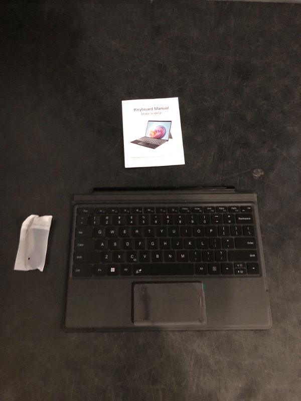 Photo 1 of Microsoft Surface Pro Keyboard Without Pen Storage for Surface Pro Copilot+ (11th Edition), Pro 9 and 8, Alcantara Material, Black