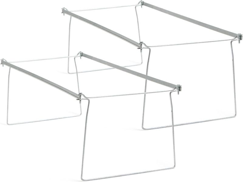 Photo 1 of Smead Heavy Duty Steel Hanging File Folder Frame, Letter Size, Gray, Adjustable Length 