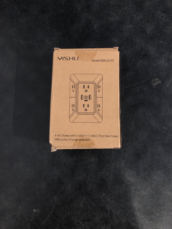 Photo 1 of Multi Plug 6 Outlet Surge Protector Extender with 3 USB Ports 
