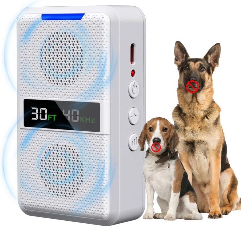 Photo 1 of  Anti Barking Device for Dogs, Ultrasonic Dog Bark Deterrent Devices, Adjustable Frequency & Range, Type-C Rechargeable