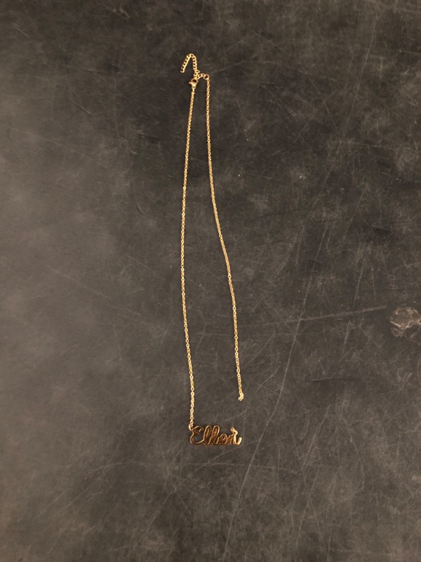 Photo 1 of name on necklace is ( ellen ) pitcher is for reference 