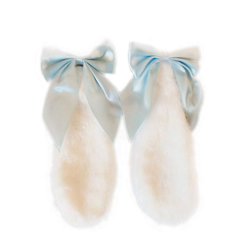 Photo 1 of  A Pair of Cartoon Animal Furry Ears Hair Clips Halloween Costume Headwear