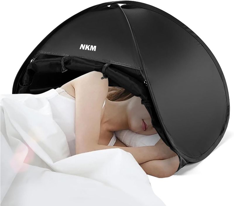 Photo 1 of Sleep Den Blackout Bed Tent,Perfect Blackout Curtains Alternative Like Slumber Pod,Suitable for Twin,Full,Queen and King Size,Also Apply to Bottom Bunk Bed Curtain or Top