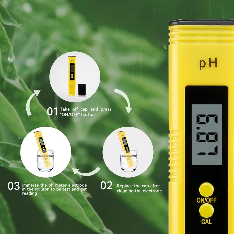 Photo 1 of Digital PH Meter for Water, 0.01 PH High Accuracy Pen Type PH Tester for Household Drinking Water, Aquariums, Swimming Pools