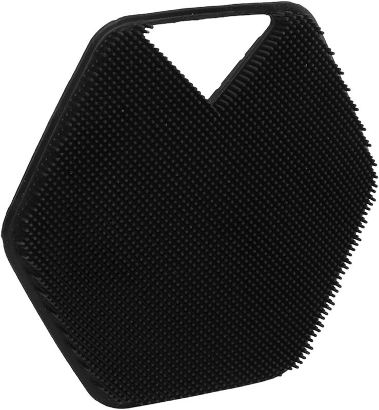 Photo 1 of Shower Brush, Portable Exfoliating Body Scrubber Silicone Shower Body Brush Shower Scrubber with Hanging Hole Bath Scrub Brush for All Kinds of Skin