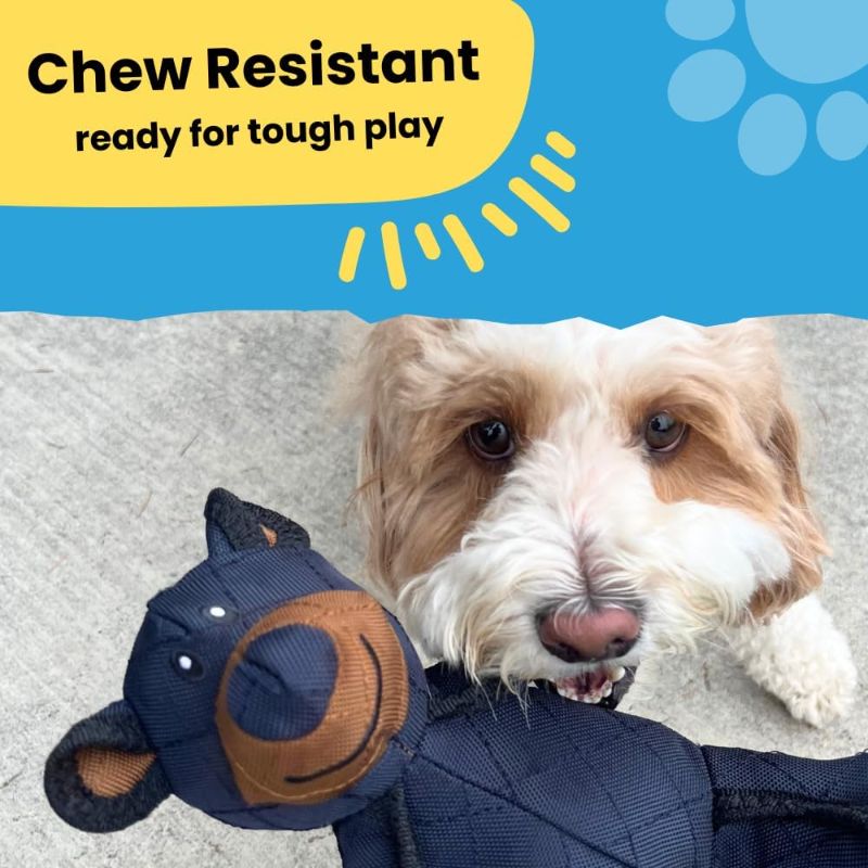 Photo 1 of Mighty Bear Tough Plush Dog Toy Durable Squeaky Toy for Small Medium and Large Dogs Heavy Duty Stuffed Animal for Aggressive Chewers Keeps Dogs Busy and Entertained