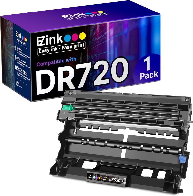 Photo 1 of E-Z Ink Compatible Drum Unit Replacement for Brother DR720 DR 720 to use with DCP-8155DN DCP-8150DN MFC-8950DW MFC-8710DW MFC-8910DW HL-6180DW HL-5450DN HL-5470DW MFC-8810DW HL-5440D (1 Drum) (Black)