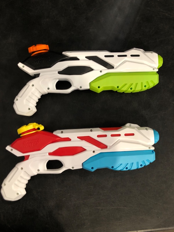 Photo 1 of 2 Pack Bulk Water Guns Safe for Kids Age 3-15 & Adult, Big Long 13 Inch /33CM,Pump Action Water Blaster,35FT Long Range,Summer Pool Beach Water Toys