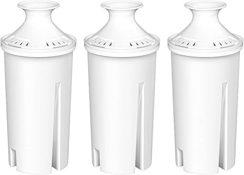Photo 1 of 3-Pack Water Filter Replacements for Brita Water Pitchers and Dispensers, NSF 53&42 Certified to Reduce Cadmium, Mercury, Copper, Zinc, BPA free, Lasts 2 Months or 40 Gallons