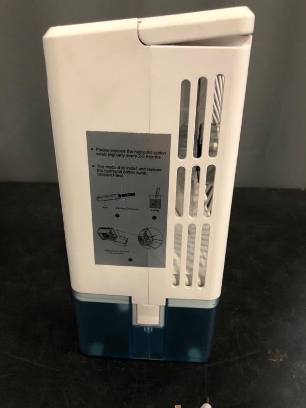 Photo 1 of Portable Air Conditioner,3-IN-1 Evaporative Air Cooler,3 Speeds 2 Spray Outlets,900 Visiable Tank,7 Colors Light,2 Timers,Personal Mini Desktop Cooling Fan,Small AC Unit for Room Kitchen Office RV Car