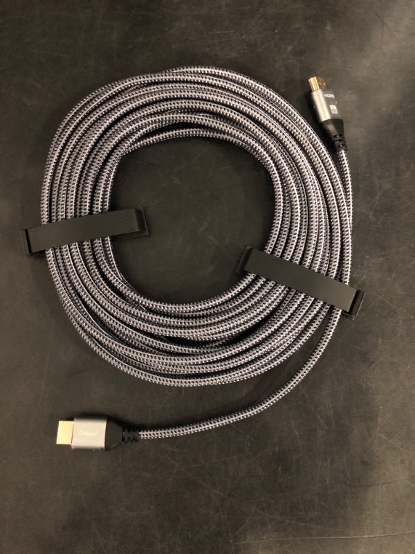 Photo 1 of HDMI Cable 4K 25 Foot, 4K 60HZ High Speed 18 Gbps HDMI 2.0 Cable, HDR, HDCP 2.2/1.4, 3D, 2160P,1080P 28AWG HDMI Cord for UHD Samsung TV, Monitor, PS4/3, Xbox One