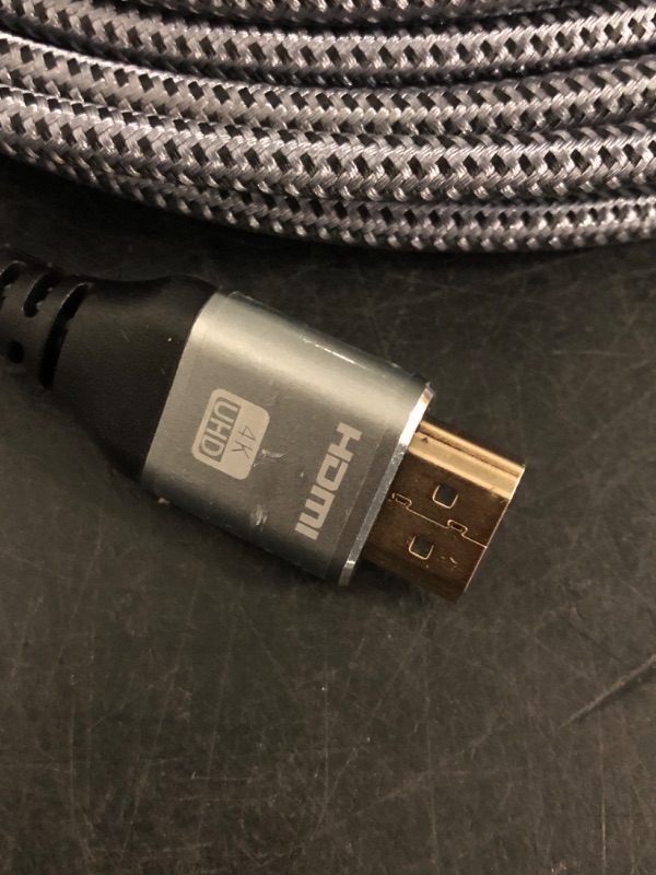 Photo 1 of HDMI Cable 4K 25 Foot, 4K 60HZ High Speed 18 Gbps HDMI 2.0 Cable, HDR, HDCP 2.2/1.4, 3D, 2160P,1080P 28AWG HDMI Cord for UHD Samsung TV, Monitor, PS4/3, Xbox One