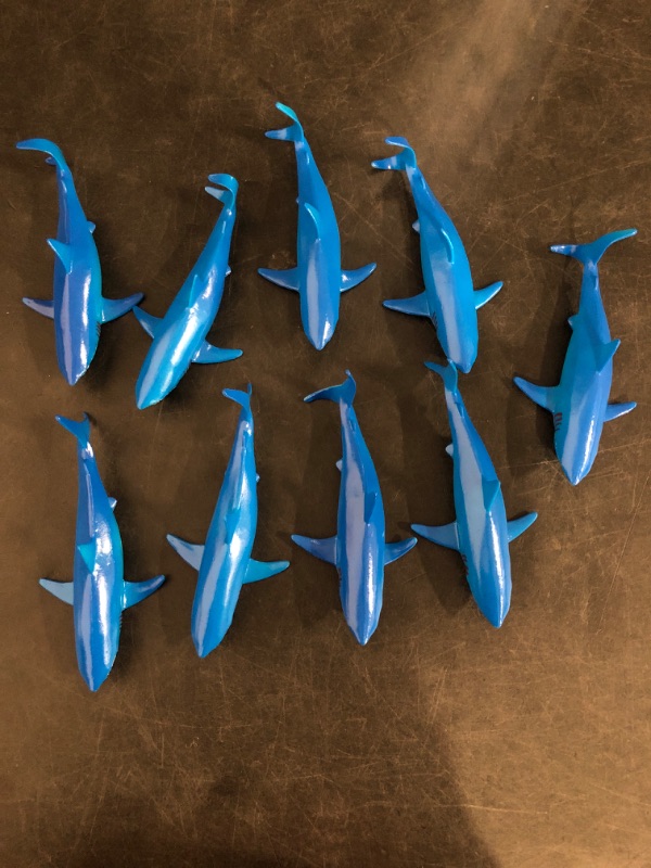 Photo 1 of 10pcs Plastic Shark for Drinks - Shark Decoration for Shark Party, Shark Decoration for Theme Parties, Vinyl Shark for Drinks, Cocktails, Lemonade & More