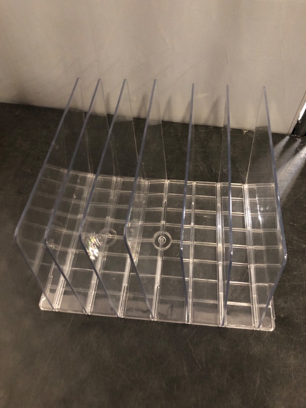 Photo 1 of SortNStore Bag & Purse Organizer for Closet: Adjustable Clear Handbag Storage Shelf - Plastic Clutch Dividers for Closet Organizers and Storage - Keep Carteras & Pocketbook Upright