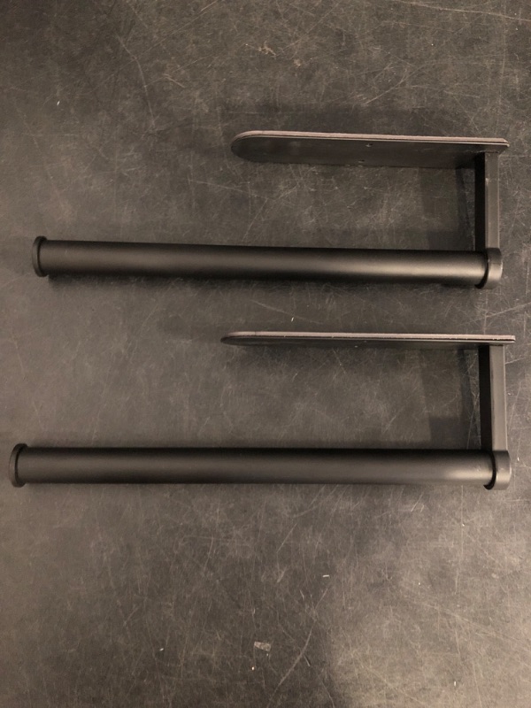 Photo 1 of Paper Towel Holders-Blcak,Paper Towels Rolls - for Kitchen,Paper Towels Bulk- Self-Adhesive Under Cabinet,Both Available in Adhesive and Screws,Stainless Steel(Black 2PC)