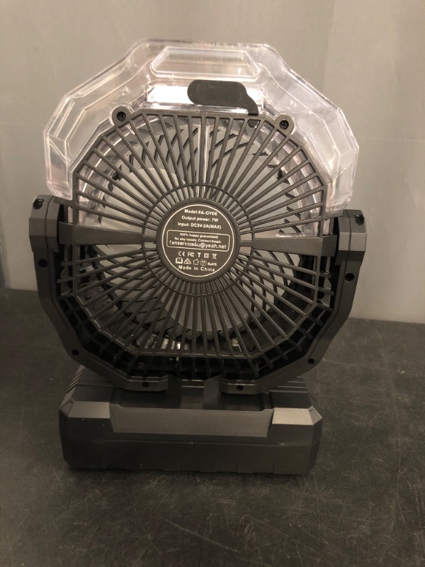 Photo 1 of Misting Fan Portable with 250ml Water Tank, 24000mAh Rechargeable Cooling Fans for Outside, Outdoor Water Misters with 2 Mist Modes, Remote Control Camping Fan with Timer for Beach, Patios, Tents
