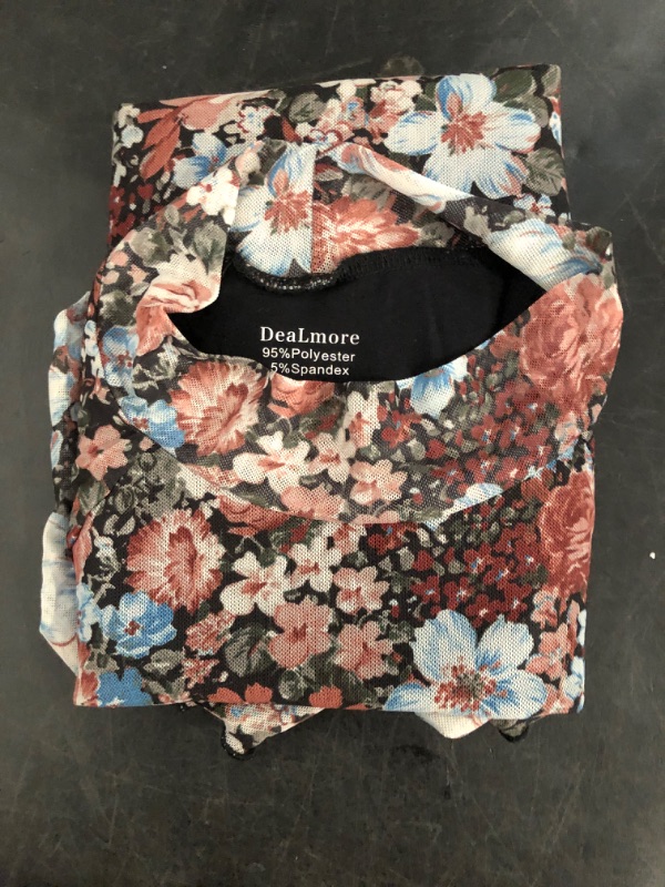 Photo 1 of L / XL Dealmore Tops, Lace Sheer Floral Mesh