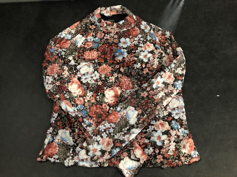Photo 1 of L / XL Dealmore Tops, Lace Sheer Floral Mesh