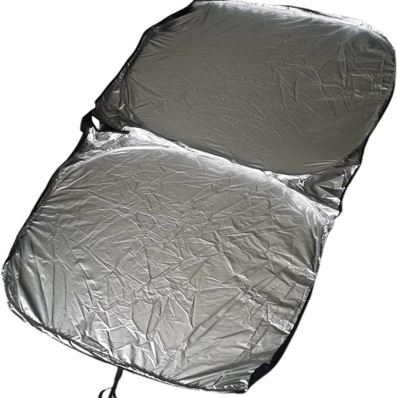 Photo 1 of Foldable Insulated Sun Visor for Cars with Storage Bag,Car Windshield Sun Shade for BMW M5 2024-2025, Summer Automotive Accessories, Keep Interior Cool,White2