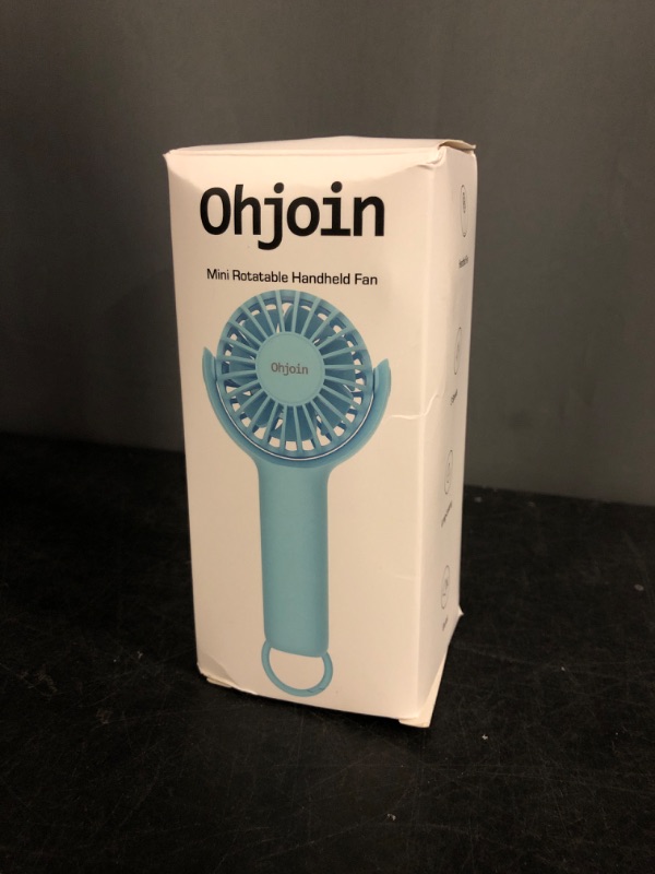 Photo 1 of Ohjoin 2 IN 1 Portable Mini Handheld Fan with Keychain Stand, Personal Powerful Cooling Fan, Small Battery Operated Table Fan, Quiet Hand Fan, USB Rechargeable, Birthday Gifts for Women Mom (Green)