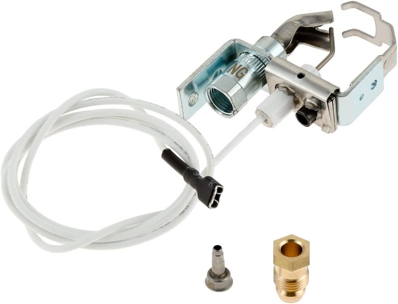 Photo 1 of Universal Pilot Burner Ignitor for Intermittent Pilot Application, Compatible with Sterling, Raypak, Honeywell Natural Gas Furnace Pilot Burner Ignitor Assembly